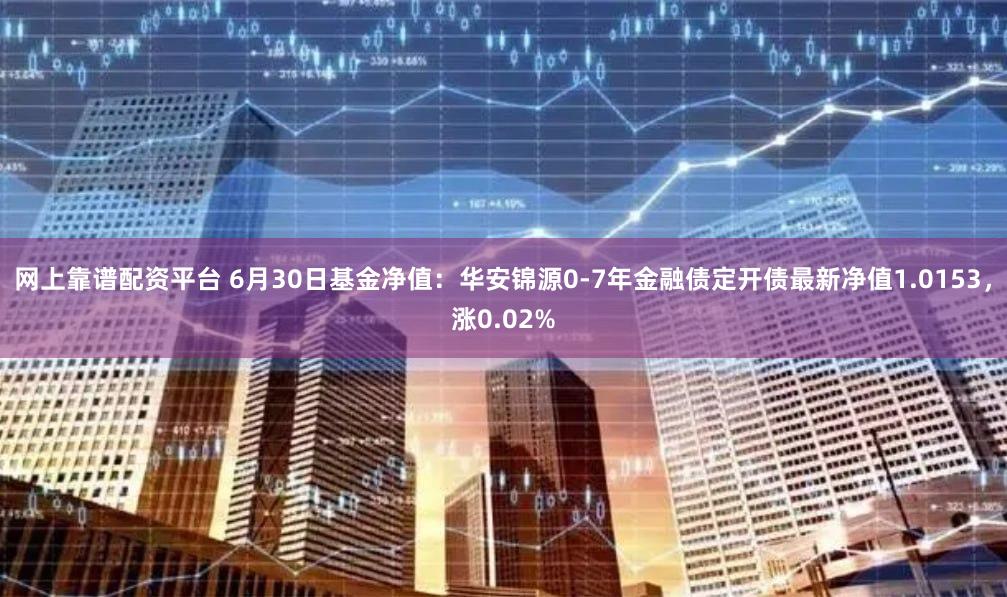 网上靠谱配资平台 6月30日基金净值：华安锦源0-7年金融债定开债最新净值1.0153，涨0.02%