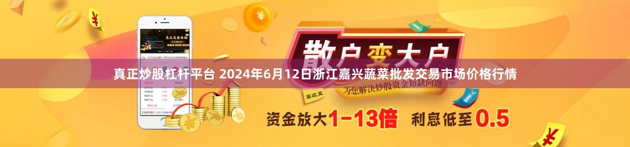 真正炒股杠杆平台 2024年6月12日浙江嘉兴蔬菜批发交易市场价格行情