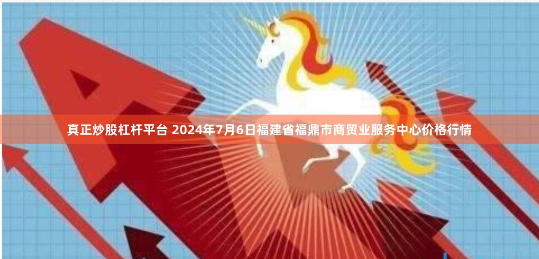 真正炒股杠杆平台 2024年7月6日福建省福鼎市商贸业服务中心价格行情