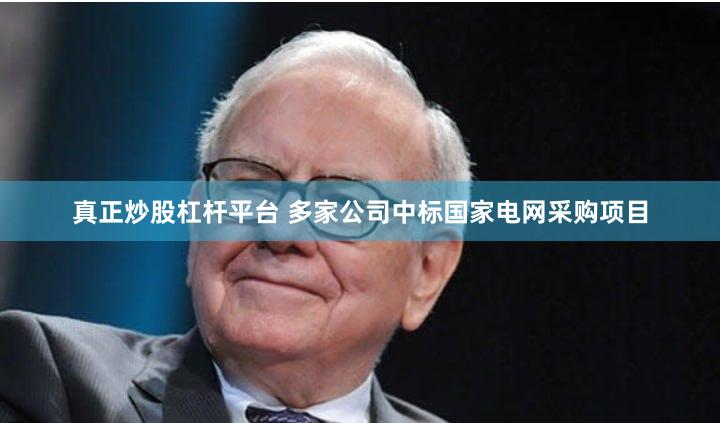 真正炒股杠杆平台 多家公司中标国家电网采购项目