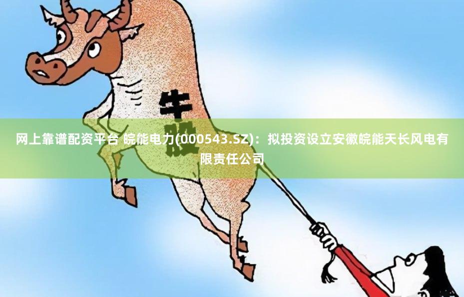 网上靠谱配资平台 皖能电力(000543.SZ)：拟投资设立安徽皖能天长风电有限责任公司